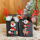 elvesmall 5 Pcs Christmas Women Girl Cute Antlers Cartoon Hair Clips Boy Children Christmas Party Decoration Hairpin Kid Hair Accessories