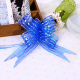 elvesmall 10pcs Wedding Bow Pull Flower Gift Packing Candy Box Accessories DIY Wedding Party Car Decor Pullbows Supplies Flower Ribbons