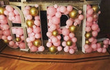 elvesmall   Diy Balloon Box letters Box Custom Name Mosaic Box Mosaic Number Alphabet Frames Balloon Decoration Baby Party Anniversary Decor