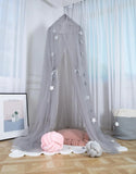 elvesmall Baby Dome Mosquito Net With Stars Hanging Tent Baby Bed Crib Canopy Bedroom Tulle Curtains Children Kids Room Decoration