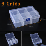 elvesmall Adjustable 3-36 Grids Compartment Plastic Storage Box Jewelry Earring Bead Screw Holder Case Display Organizer Container