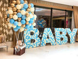 elvesmall   Diy Balloon Box letters Box Custom Name Mosaic Box Mosaic Number Alphabet Frames Balloon Decoration Baby Party Anniversary Decor