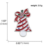 elvesmall Fashion Brooch Christmas Socks Badges Christmas Tree Elk Enamel Badge Small Brooch Women Fashion Party Gifts Home Decoration