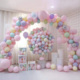 elvesmall 10/30/50pcs Macarons Latex Balloons Pastel Candy Wedding Party Birthday Decoration Balloons Baby Shower Decor Air Globos