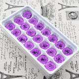 21PCs/Box Preserved Fresh Flower Austin Rose Immortal Real flowers Rose In Box Party Decorations Wedding Home Decor Class A