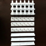 elvesmall  9Pcs Adhesive Jewelry Hooks Stand Wall Mount Storage Holder Organizer Earring Ring Necklace Hanger Holder Jewelry Display Stand