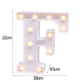 elvesmall DIY LED Letter Night Light Creative 26 English Alphabet Number Battery Lamp Romantic Wedding Party Decoration