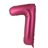 elvesmall 40 Inch Burgundy Foil Balloon Big Number Ballons Digital Baloons Adult Wedding Decoration Birthday Party Wine Red Globos Decor