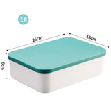 elvesmall Desk Sundries Storage Box with Lid Wardrobe Clothes Drawer Plastic Storage Basket Container Organizer for Cosmetics Small Things