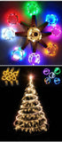 elvesmall 1M 2M 3M Copper Wire LED String Lights Fairy Lights Holiday Lighting Christmas Tree Garland New Year Party Decoration Lights