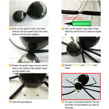 elvesmall Halloween Balloon Garland Arch Kit DIY Spider Halloween Balloons Garland Party Decoration Balloon Halloween Decoration