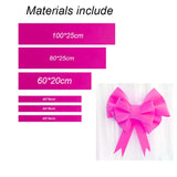 elvesmall  Giant Foam Paper Bowknot Accessories Material Package Party Wedding Arch Decor Bowknot Home Background Wall Hanging Decoration
