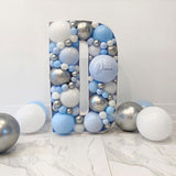 2elvesmall  Letter Heart A-z 40inch Big Balloon Number Mosaic 0-9 Happy Birthday Wedding Party Decoration Baby Shower Large Figure Globo DIY