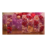 elvesmall   Diy Balloon Box letters Box Custom Name Mosaic Box Mosaic Number Alphabet Frames Balloon Decoration Baby Party Anniversary Decor