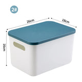 elvesmall Desk Sundries Storage Box with Lid Wardrobe Clothes Drawer Plastic Storage Basket Container Organizer for Cosmetics Small Things