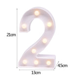 elvesmall DIY LED Letter Night Light Creative 26 English Alphabet Number Battery Lamp Romantic Wedding Party Decoration