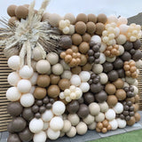 elvesmall 40/28/20pcs Brown Macarons Retro Halloween Balloons Birthday Party Wedding Decoration  Baby Shower Globos Anniversaire Fille