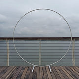 elvesmall New Year's Day Valentine's Day  Iron Circle Wedding Birthday Arch Decoration Background Wrought Props Outdoor Lawn Round Backdrop Wedding Frame Wedding decor