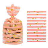 elvesmall 50Pcs Plastic Candy Bag Biscuit Cookie Packing Bags Christmas Gift Birthday Party Decoration Supplies Wedding Favors Baby Shower