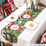 35*180 Christmas Santa Claus Table Runner Polyester Cotton Hotel Home Dining Dress Up Xmas Festival Party Decor table runner