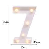 elvesmall DIY LED Letter Night Light Creative 26 English Alphabet Number Battery Lamp Romantic Wedding Party Decoration