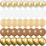 elvesmall 40/28/20pcs Brown Macarons Retro Halloween Balloons Birthday Party Wedding Decoration  Baby Shower Globos Anniversaire Fille
