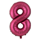 elvesmall 40 Inch Burgundy Foil Balloon Big Number Ballons Digital Baloons Adult Wedding Decoration Birthday Party Wine Red Globos Decor