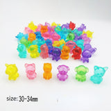 30-250pcs Acrylic Diamond Artificial Gem Animal Plant  Party Vase Filler Birthday Gift Craft Decoration Easter Valentines Day