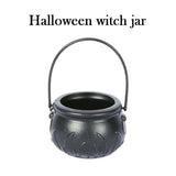 elvesmall Halloween Witch Pot Smoke Machine Fog Maker Water Fountain Fogger Color Changing Fog Machine Party Prop Halloween Decoration