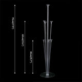 elvesmall 1/2 set Latex Balloon Holder Balloons Stand Column Metallic Balloons Baby Shower Kids Birthday Party Wedding Decoration Supplies