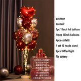 elvesmall 1.3M Table Balloons Stand Kit  with String Light Table Centerpiece Balloon for Birthday Baby Shower Christmas Party Decorations