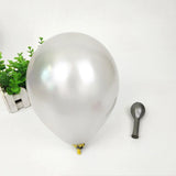 elvesmall 20pcs/Set Gold White Balloons Party Theme Latex Baloon Garland Decoration Christmas Ballon Suit Boy's Birthday Wedding Decor Toy