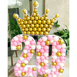 elvesmall   Balloon Number Filling Box Alphabet Frame Party Decoration Baby Shower Anniversary Decor Birthday Backdrop Photo Diy Wedding New