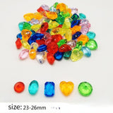 30-250pcs Acrylic Diamond Artificial Gem Animal Plant  Party Vase Filler Birthday Gift Craft Decoration Easter Valentines Day