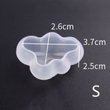 elvesmall Valentine's Day   Clouds Shape Candle Mold Silicone Molds Cute Jewelry Soap Making Mold Handcraft Ornaments Making Tool DIY Soap Mold moule bougie