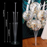 elvesmall 1/2 set Latex Balloon Holder Balloons Stand Column Metallic Balloons Baby Shower Kids Birthday Party Wedding Decoration Supplies