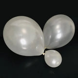 elvesmall 5/10/12inch Milky White Pearl Balloon Wedding Decoration Hawaiian Pearlescent White Balloons Garland Decor Birthday Party Toy