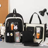 New Cartoon Primary School Student Match Sets Schoolbag Female Korean Junior High School High School Large Capacity Fashion Backpack Backpack Male