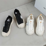 Spring Women's Shoes New Wholesale Platform Shoes Women's Fashion All-Match round Toe Shoes Casual Sneaker Cloth Shoes