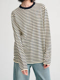 2025 25 spring and summer new Lyocell linen skin-friendly knitted striped lazy and thin top