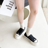 National Trendy Style Cloth Shoes for Women  New Spring Genuine Leather Platform Lazy White Shoes Sports Casual Versatile Board Shoes