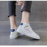 High-Top Sports White Shoes  Summer Women's Shoes Thin Breathable Versatile Girls Canvas Casual Board Shoes Trendy