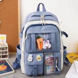 New Cartoon Primary School Student Match Sets Schoolbag Female Korean Junior High School High School Large Capacity Fashion Backpack Backpack Male