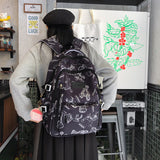 2025 Campus schoolbag female junior high school student simple and versatile printed bear design popular new college student computer backpack male