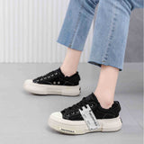 Spring Women's Shoes New Wholesale Platform Shoes Women's Fashion All-Match round Toe Shoes Casual Sneaker Cloth Shoes