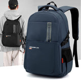 New Simple Solid Color Computer Bag Backpack for Junior and Senior High School Large Capacity Student Men's and Women's Class Schoolbag