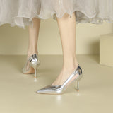 2025 811- 15 pointed thin heel high heel sandals women's 2025 women's summer new hollow high heels women's not tired feet single shoes