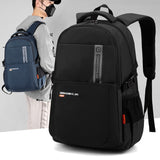 New Simple Solid Color Computer Bag Backpack for Junior and Senior High School Large Capacity Student Men's and Women's Class Schoolbag