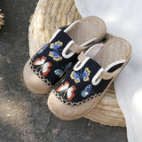 New Ethnic Style Women's Cloth Shoes Slippers Stall Supply Antique Style Embroidery Women's Shoes Slip-on Hand-Knitted Shoes