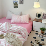 elvesmall Scandinavian Retro Stripes Bedding Set